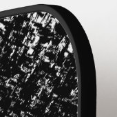 Hypnotic Abstract Black And White Modern Art Pickleball Paddle (Links Detail)