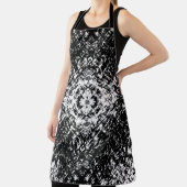 Hypnotic Abstract Black And White Modern Art Schort (Insitu)