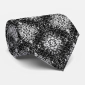 Hypnotic Abstract Black And White Modern Art Stropdas (Opgerold)