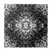 Hypnotic Abstract Black And White Modern Art Tegeltje (Voorkant)