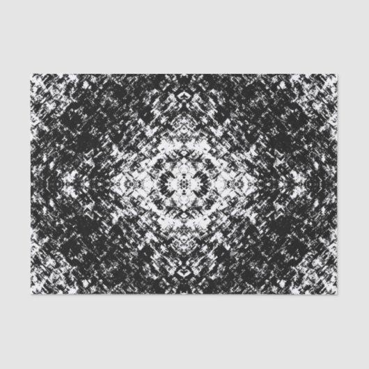 Hypnotic Abstract Black And White Modern Art  Tissuepapier (Voorkant)