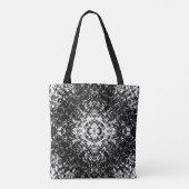 Hypnotic Abstract Black And White Modern Art Tote Bag (Achterkant)