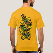 Hypnotic Amorphous Phantasmagoric Modern Groovy  T-shirt (Achterkant)