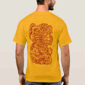 Hypnotic Amorphous Phantasmagoric Modern Groovy T-shirt (Achterkant)