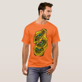 Hypnotic Amorphous Phantasmagoric Modern Groovy T-shirt (Voorkant volledig)