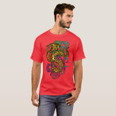 Hypnotic Amorphous Phantasmagoric Modern Groovy T-shirt (Voorkant volledig)