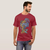 Hypnotic Amorphous Phantasmagoric Modern Groovy  T-shirt (Voorkant volledig)