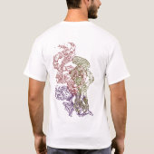 Hypnotic Amorphous Phantasmagoric Modern Groovy T-shirt (Achterkant)