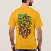 Hypnotic Amorphous Phantasmagoric Modern Groovy T-shirt (Achterkant)