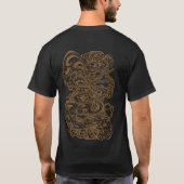 Hypnotic Amorphous Phantasmagoric Modern Groovy T-shirt (Achterkant)