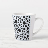 Hypnotic Black Circles  Latte Mok (Rechts)