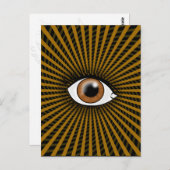 Hypnotic Brown Eye Briefkaart (Voorkant / Achterkant)