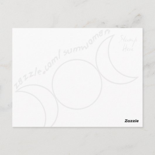 Hypnotic Brown Eye Briefkaart (Achterkant)