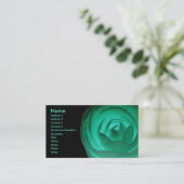 Hypnotic Camellia Flower Custom Visitekaartje (Staand voorkant)
