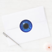 Hypnotic Deep Blue ogen Ronde Sticker (Envelop)