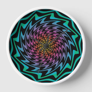 HYPNOTIC DISC Mesmeriserende Neon Cool Zig Zag Spi