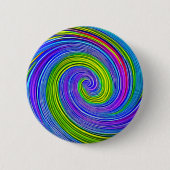 HYPNOTIC DISC Psychedelische Kleur Mesmeriserende  Ronde Button 5,7 Cm (Voorkant)
