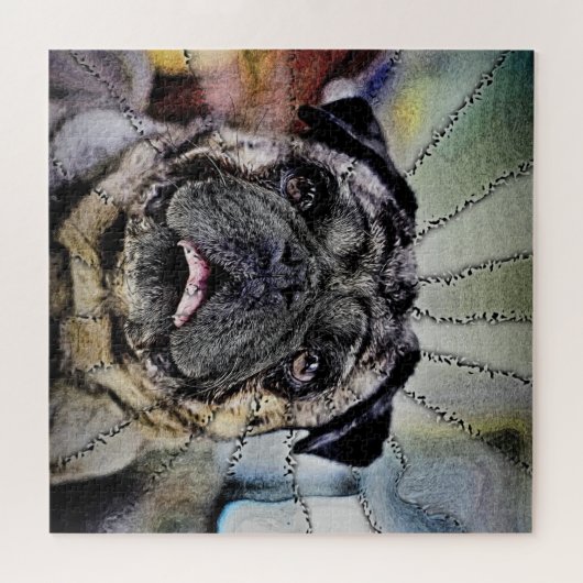 Hypnotic Gaze - Pug Dog Legpuzzel (Horizontaal)
