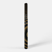 Hypnotic Golden Waves Modern Abstract Art Samsung Galaxy Hoesje (Rechterkant)