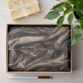 Hypnotic Gothic Horror Liquide Gold Skulls Tissuepapier (Geschenk)