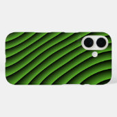 Hypnotic Green Wavy Lines Case-Mate iPhone Case (Achterkant (horizontaal))