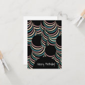 Hypnotic Happy Birthday Alle gevallen Kaart (Voorkant / Achterkant in situ)