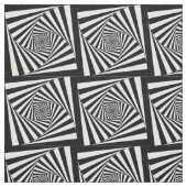 Hypnotic Hipster Georongea Pattern Black and White Stof (Swatch)
