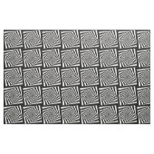 Hypnotic Hipster Georongea Pattern Black and White Stof (Fat Quarter)