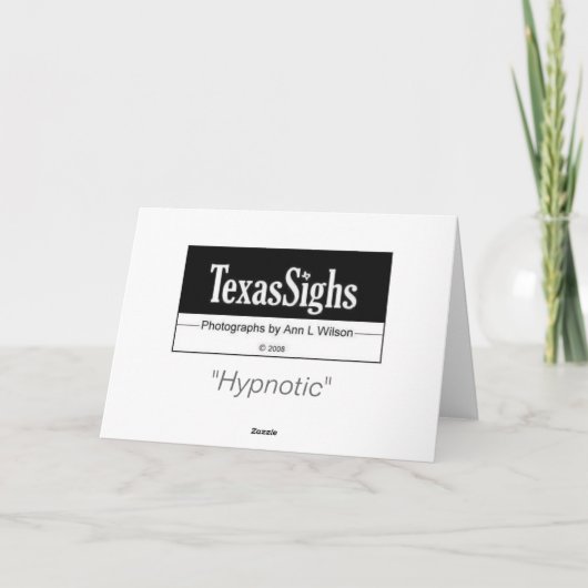 "Hypnotic " Kaart (Achterkant)