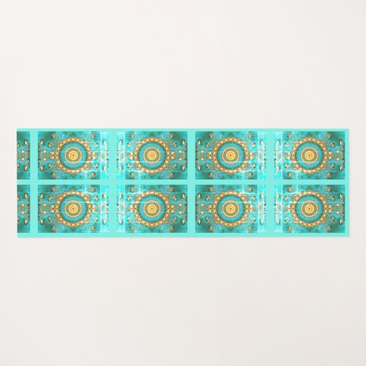 Hypnotic mandala yoga mat (Achterkant (horizontaal))