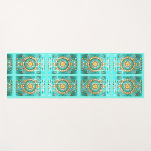 Hypnotic mandala yoga mat (Voorkant (horizontaal))