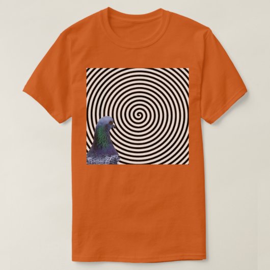 Hypnotic Pigeon Meme T-shirt (Design voorkant)