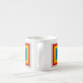 Hypnotic Rainbow Square  Espresso Kop (Achterkant)