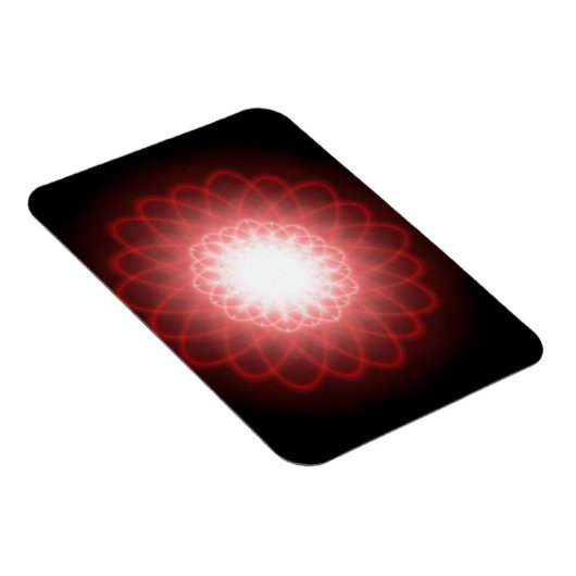 Hypnotic Red Spirals Magneet (Rechterzijde)