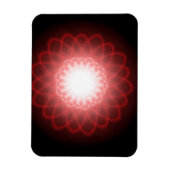 Hypnotic Red Spirals Magneet (Verticaal)