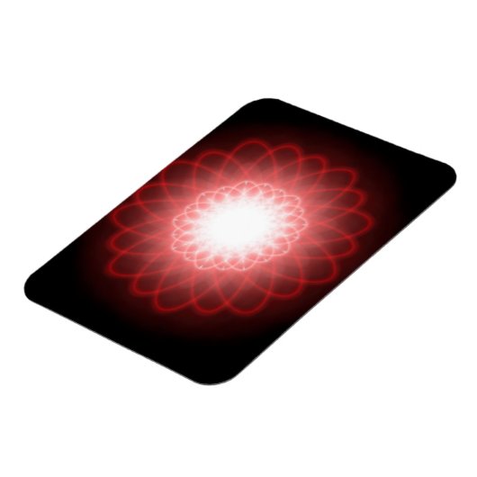 Hypnotic Red Spirals Magneet (Linkerzijde)