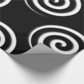 Hypnotic Spiral Gift Wrapping Paper Cadeaupapier (Hoek)