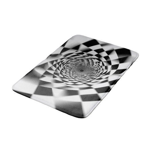 Hypnotic Spiral Illusion Badmat (Gekanteld)