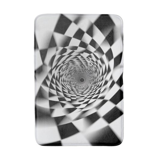 Hypnotic Spiral Illusion Badmat (Voorkant Verticaal)