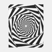 Hypnotic Spiral Pattern Fleece Deken (Voorkant)