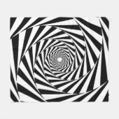 Hypnotic Spiral Pattern Fleece Deken (Voorkant (Horizontaal))