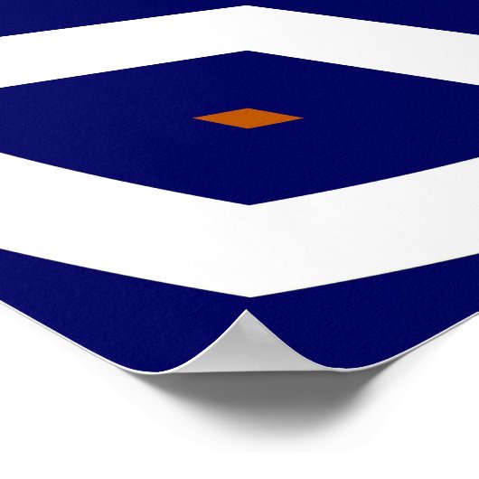 Hypnotic Squiggle pattern Poster (Hoek)