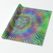 Hypnotic Star Burst Fractal Cadeaupapier (Uitgerold)