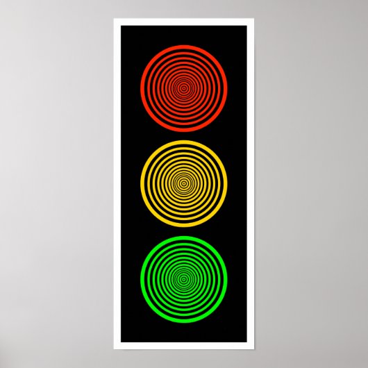 Hypnotic Stoplight Poster (Voorkant)