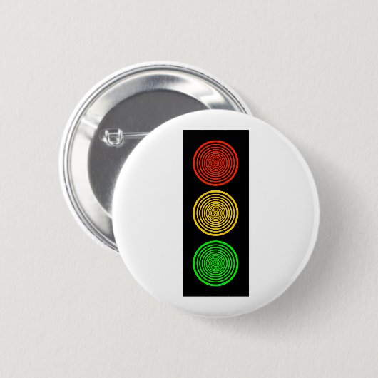 Hypnotic Stoplight Ronde Button 5,7 Cm (Voorkant /achterkant)