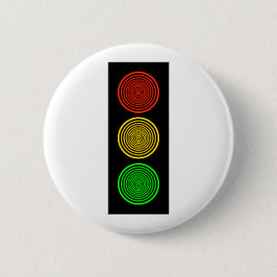 Hypnotic Stoplight Ronde Button 5,7 Cm