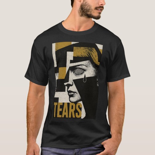 Hypnotic Tears: Abstract Emotion T-shirt (Voorkant)