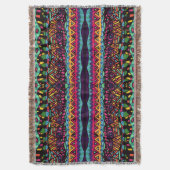 Hypnotic Voyage - kleurrijk Abstract kunstpatroon Deken (Voorkant Verticaal)