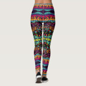 Hypnotic Voyage - kleurrijk Abstract kunstpatroon Leggings (Achterkant)
