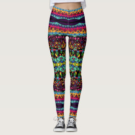 Hypnotic Voyage - kleurrijk Abstract kunstpatroon Leggings